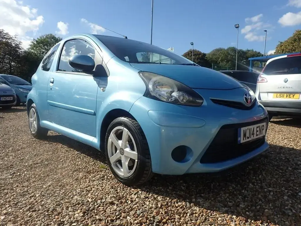 Begagnad Toyota Aygo 68 HK (50 kW) 2014 Blå Halvkombi
