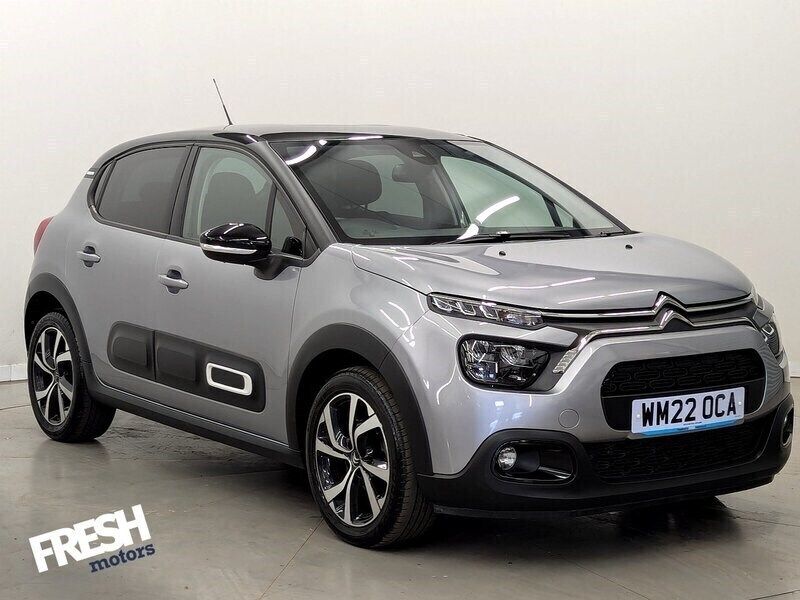 Platinum grey Used 2022 Citroën C3 Shine Hatchback | £11,690 (Fair price) - Image 1/4