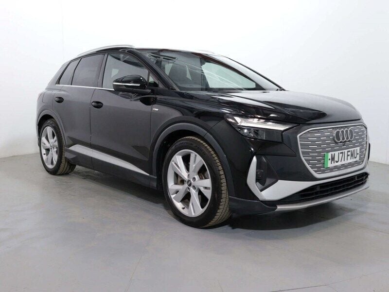 Black Used 2021 Audi Q4 e-tron S-Line SUV | £18,833 (Super price) - Image 1/1