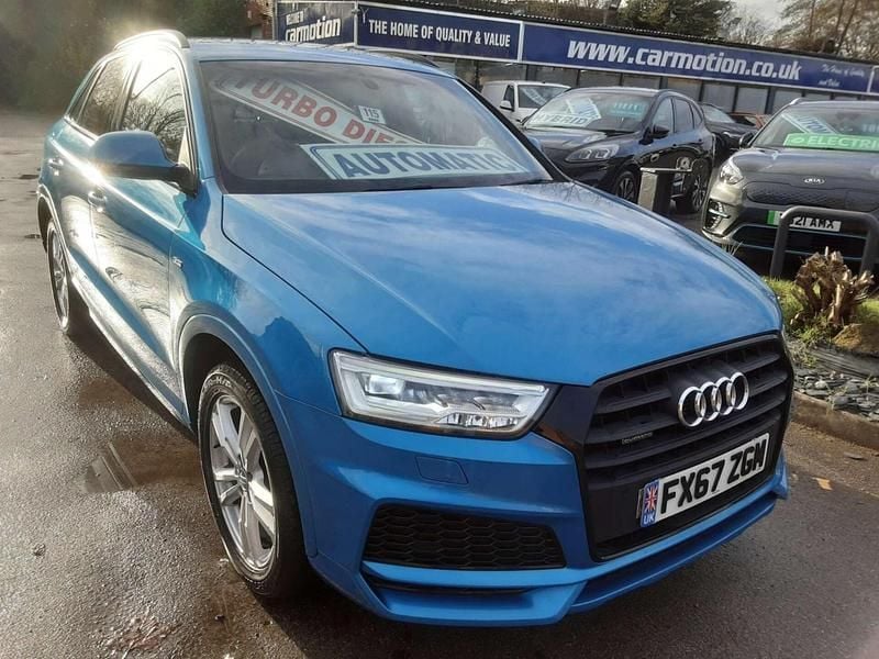 Blue Used 2017 Audi Q3 S-Line SUV | £9,371 (Super price) - Image 1/3
