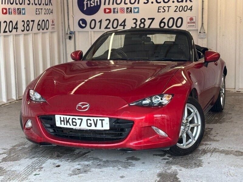 Red Used 2018 Mazda MX5 Cabriolet | £11,290 (Good price) - Image 1/3
