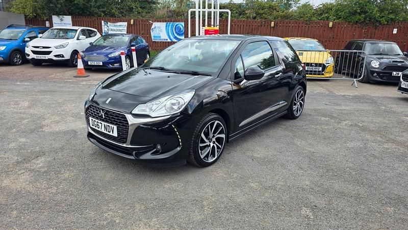Black Used 2018 DS Automobiles DS3 Connected Chic Hatchback | £3,999 (Fair price) - Image 1/4