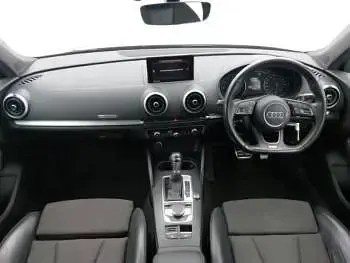 Used Audi A3 S-Line 150 HP (110 kW) 2018 Black Sedan