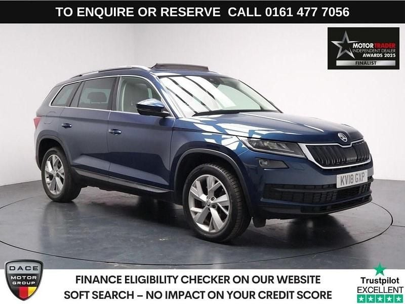 Blue Used 2018 Skoda Kodiaq SUV | £16,280 (Fair price) - Image 1/3