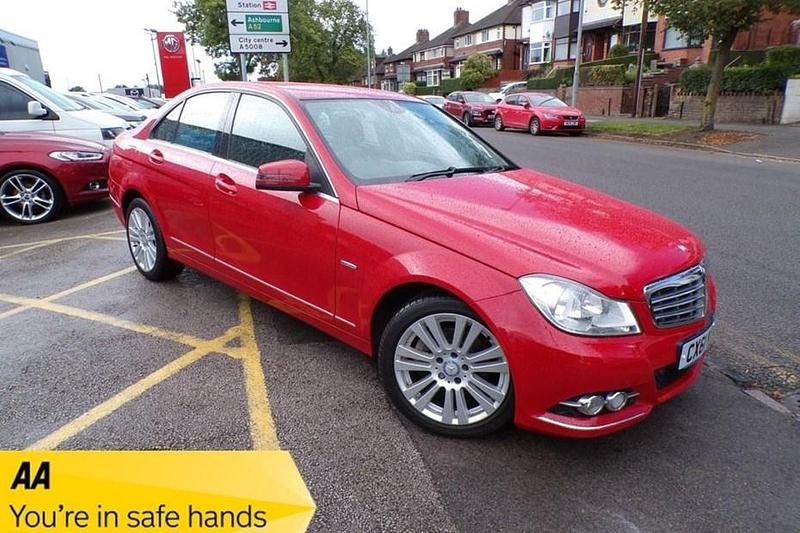 Red Used 2012 Mercedes C220 Elegance Sedan | £6,455 (Fair price) - Image 1/1