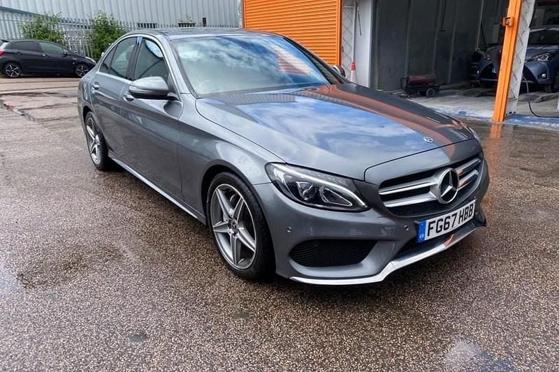 Grey Used 2017 Mercedes C220 AMG line Sedan | £14,000 (Fair price) - Image 1/1