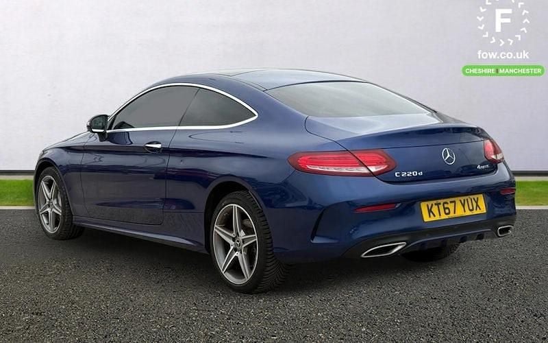 Used Mercedes C220 Active 170 HP (125 kW) 2018 Blue Coupe
