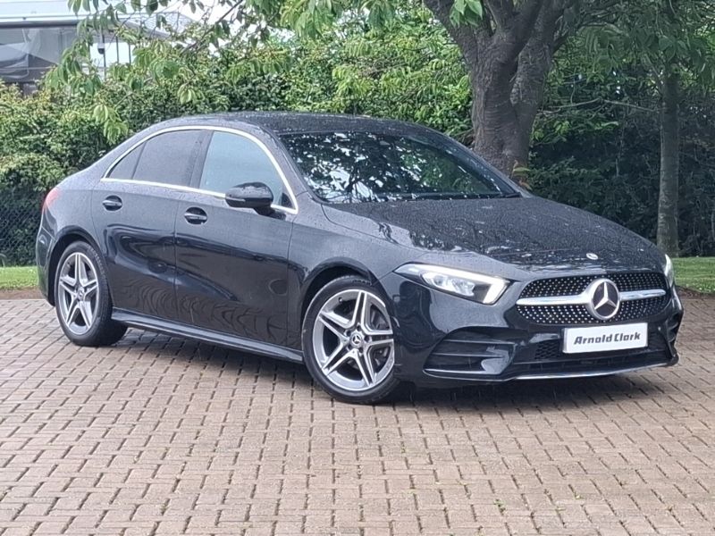 Black Used 2021 Mercedes A200 AMG line Sedan | £20,998 (Fair price) - Image 1/4