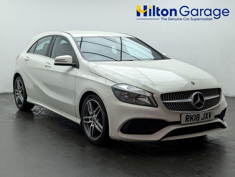 Used Mercedes A200 AMG line 2018 White Hatchback