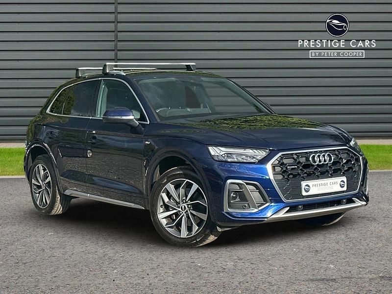 Blue Used 2022 Audi Q5 S-Line SUV | £29,295 (Good price) - Image 1/4