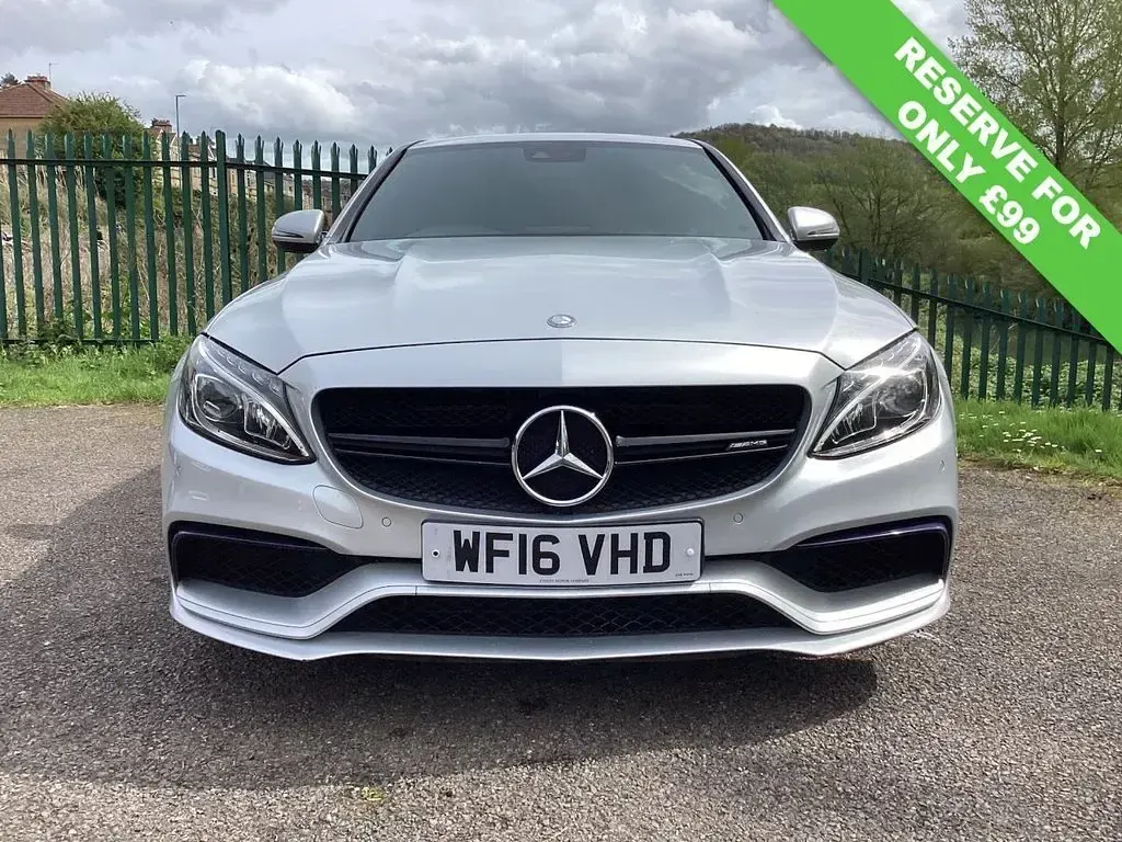 Used Mercedes C63 AMG AMG 469 HP (344 kW) 2016 Silver Sedan