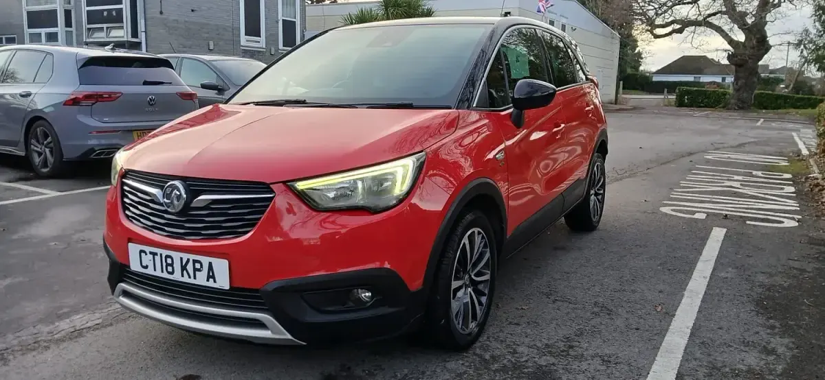 Used Vauxhall Crossland X Elite 110 HP (80 kW) 2018 Red SUV