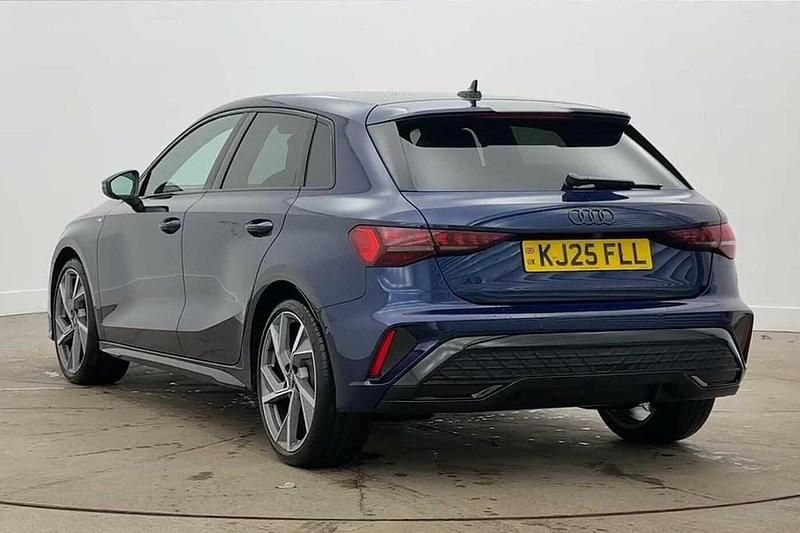 Used Audi A3 Black Edition 150 HP (110 kW) 2025 Blue Hatchback