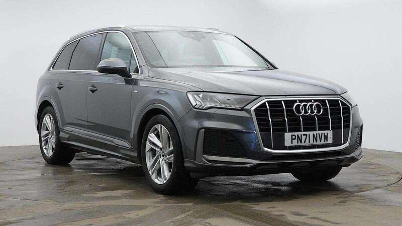 Grey Used 2021 Audi Q7 S-Line SUV | £39,991 (Fair price) - Image 1/4