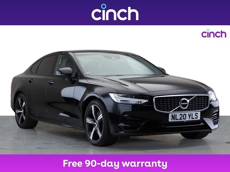 Black Used 2020 Volvo S90 R-Design Sedan | £22,549 (Fair price) - Image 1/3