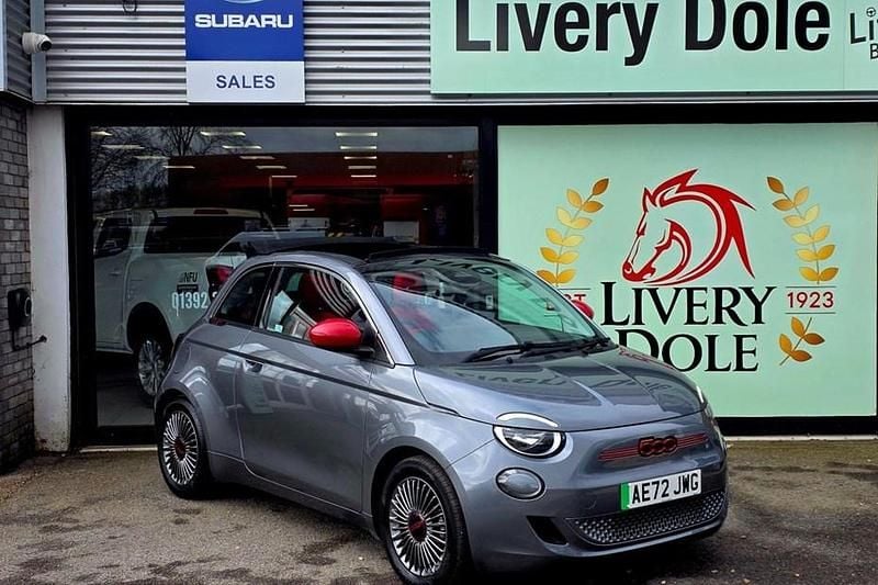 Used Fiat 500e Red 86 kW (118 HP) 2022 Grey Cabriolet