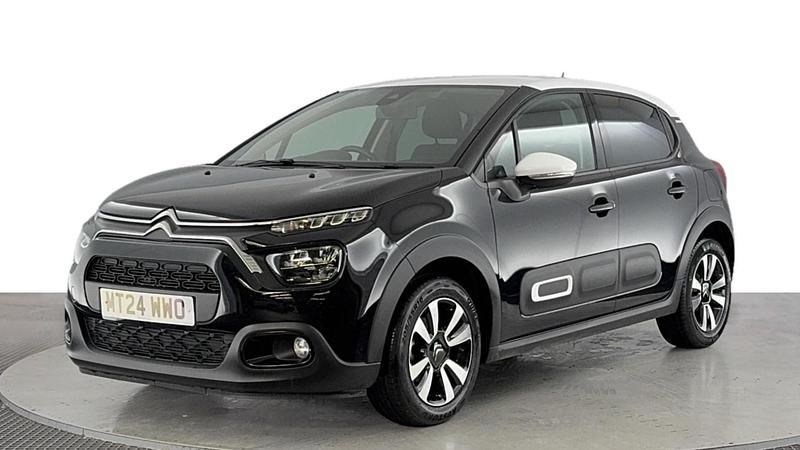 Black Used 2024 Citroën C3 PureTech Hatchback | £12,220 (Fair price) - Image 1/4
