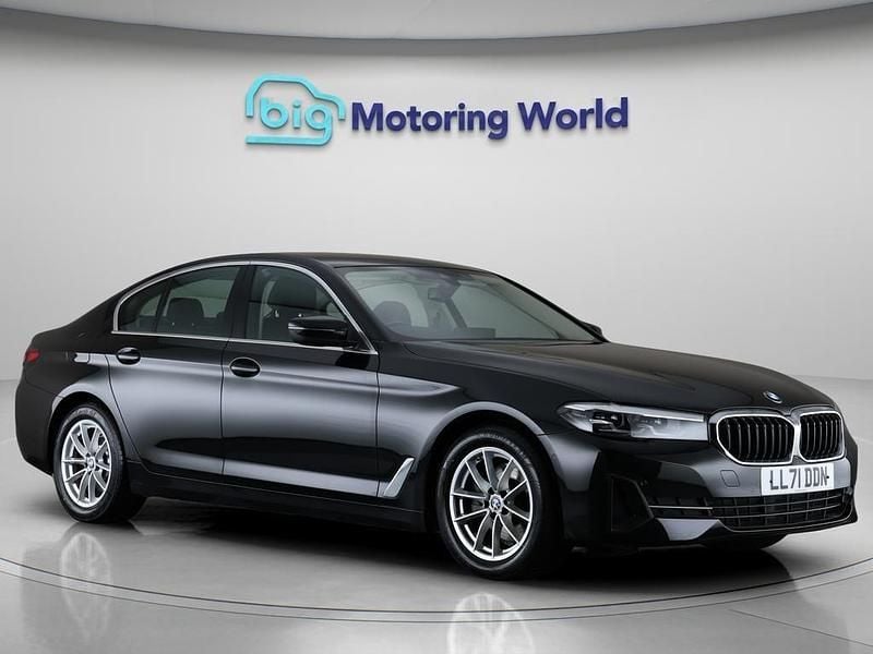 Black Used 2021 BMW 520 Sedan | £19,400 (Good price) - Image 1/4