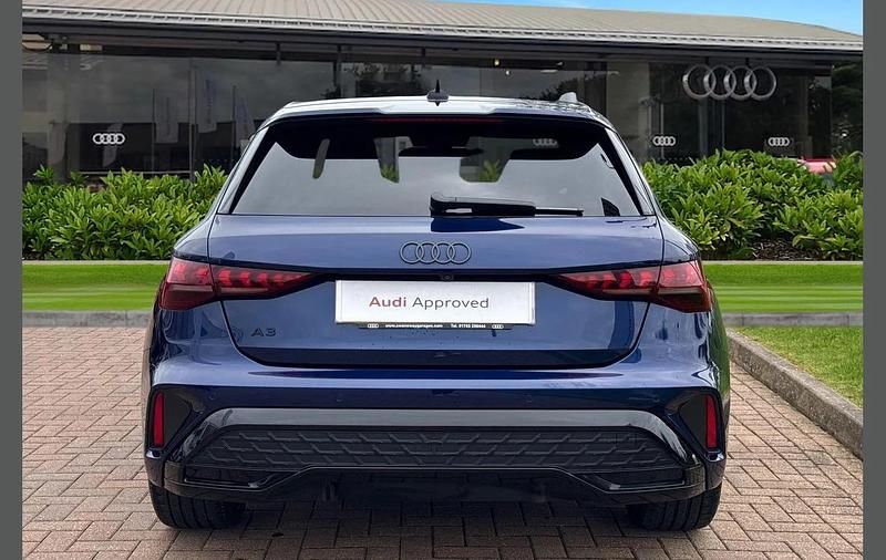 Used Audi A3 Black Edition 147 HP (108 kW) 2025 Blue Hatchback