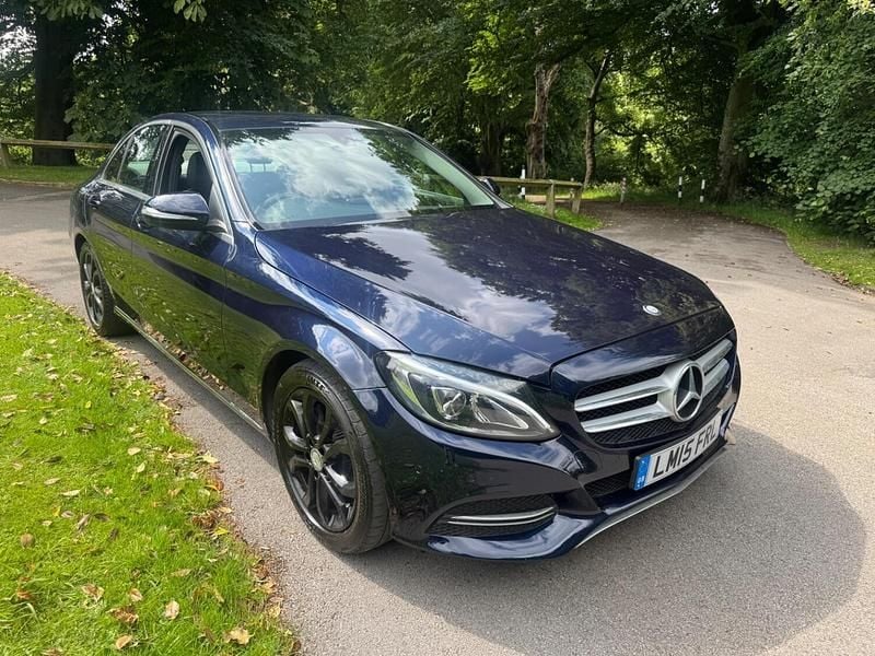 Used Mercedes C220 2015 Blue Sedan