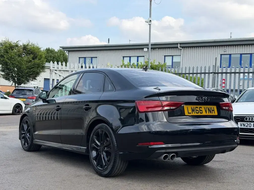 Used Audi A3 S-Line 150 HP (110 kW) 2016 Black Sedan