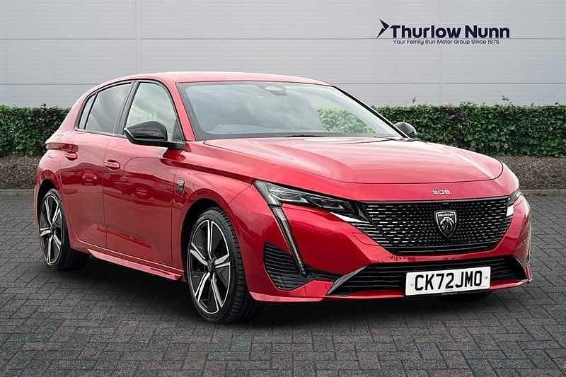 Red Used 2022 Peugeot 308 GT Hatchback | £15,669 (Fair price) - Image 1/4