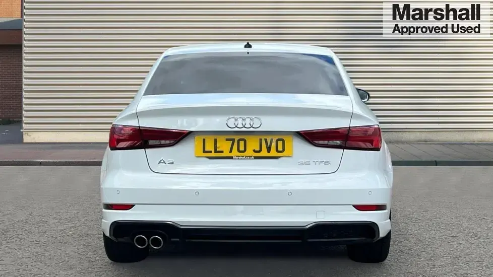 Used Audi A3 Black Edition 150 HP (110 kW) 2020 White Sedan