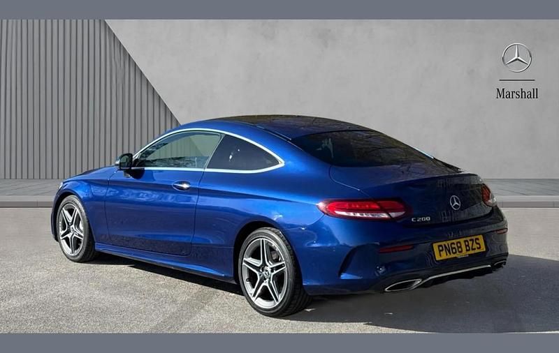 Used Mercedes C200 Premium Plus 184 HP (135 kW) 2018 Blue  Coupe