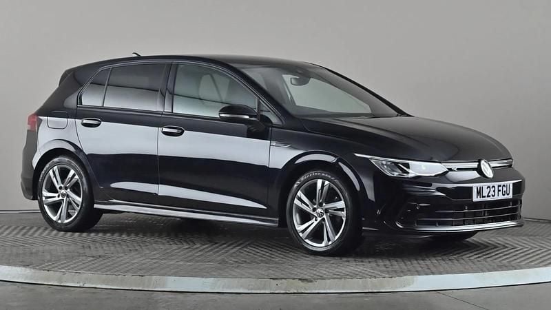 Used VW Golf VIII R-line 130 HP (95 kW) 2023 Black Hatchback
