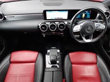 Used Mercedes CLA200 AMG line 163 HP (119 kW) 2019 Red Coupe