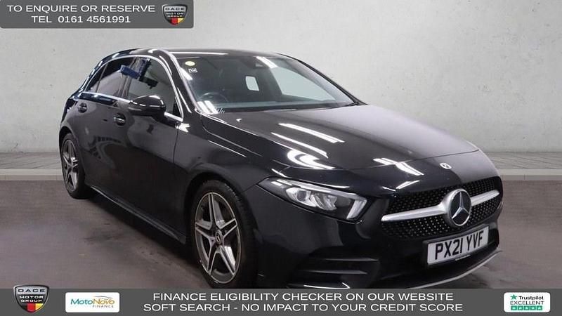 Black Used 2021 Mercedes A200 AMG line Hatchback | £16,940 (Good price) - Image 1/4