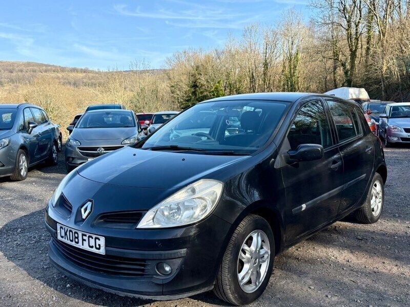 Black Used 2008 Renault Clio II Expression Hatchback | £1,399 (Good price) - Image 1/4