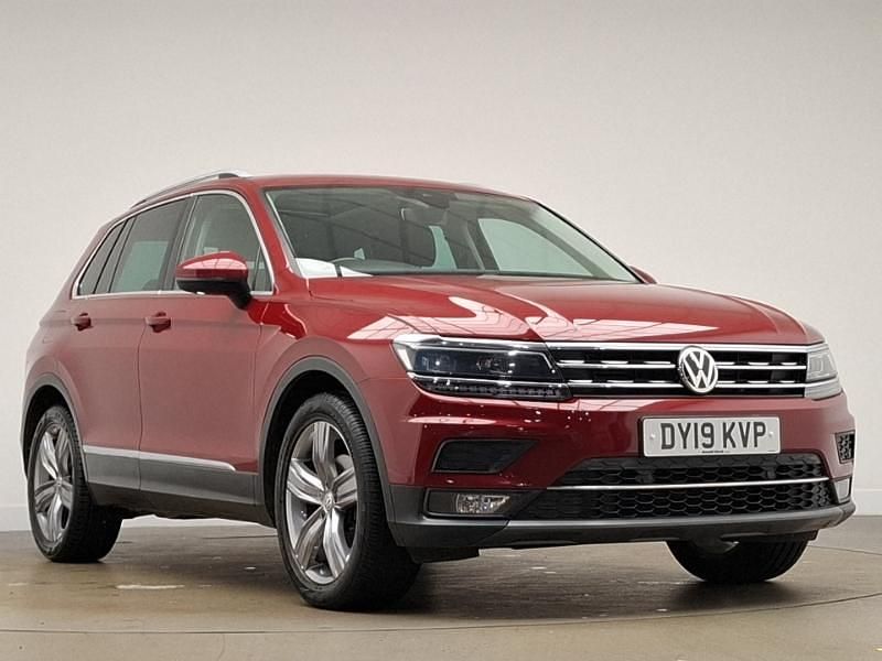 Red Used 2019 VW Tiguan SEL SUV | £14,498 (Good price) - Image 1/4