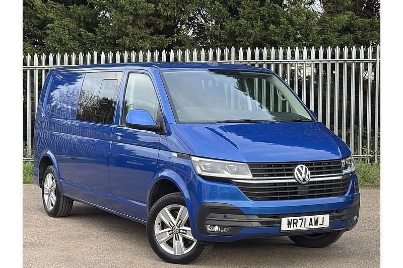 Blue Used 2021 VW Transporter Highline Van | £28,995 (Good price) - Image 1/4