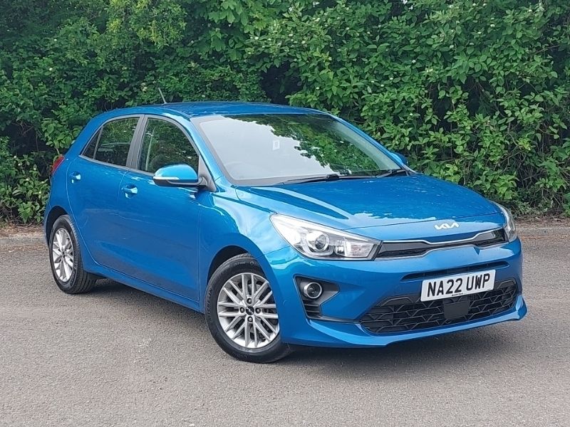 Blue Used 2022 Kia Rio 2 Hatchback | £13,698 (Fair price) - Image 1/4