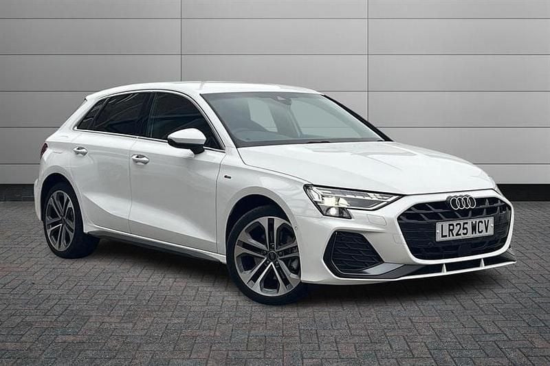 Arkona white New 2025 Audi A3 e-tron S-Line Hatchback | £28,750 (Super price) - Image 1/4