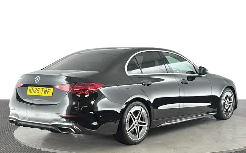 Used Mercedes C200 AMG line 221 HP (162 kW) 2025 Black Sedan