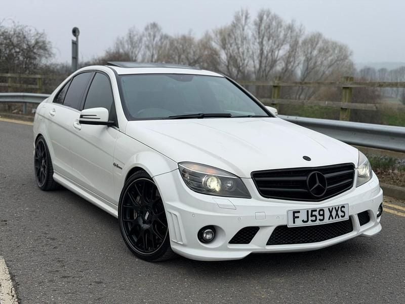 Used Mercedes C63 AMG 2009 White Sedan