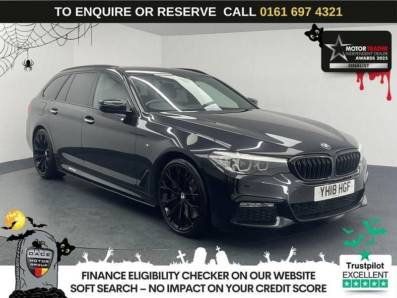 Black Used 2018 BMW 540 M Sport Estate | £22,470 (Good price) - Image 1/3