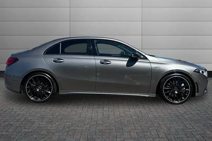 Used Mercedes A35 AMG Premium 302 HP (222 kW) 2019 Mountain grey Sedan