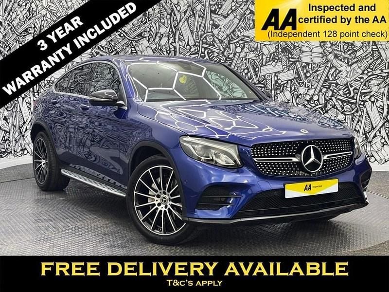 Blue Used 2017 Mercedes GLC220 AMG Line Premium Coupe | £20,695 (Fair price) - Image 1/2