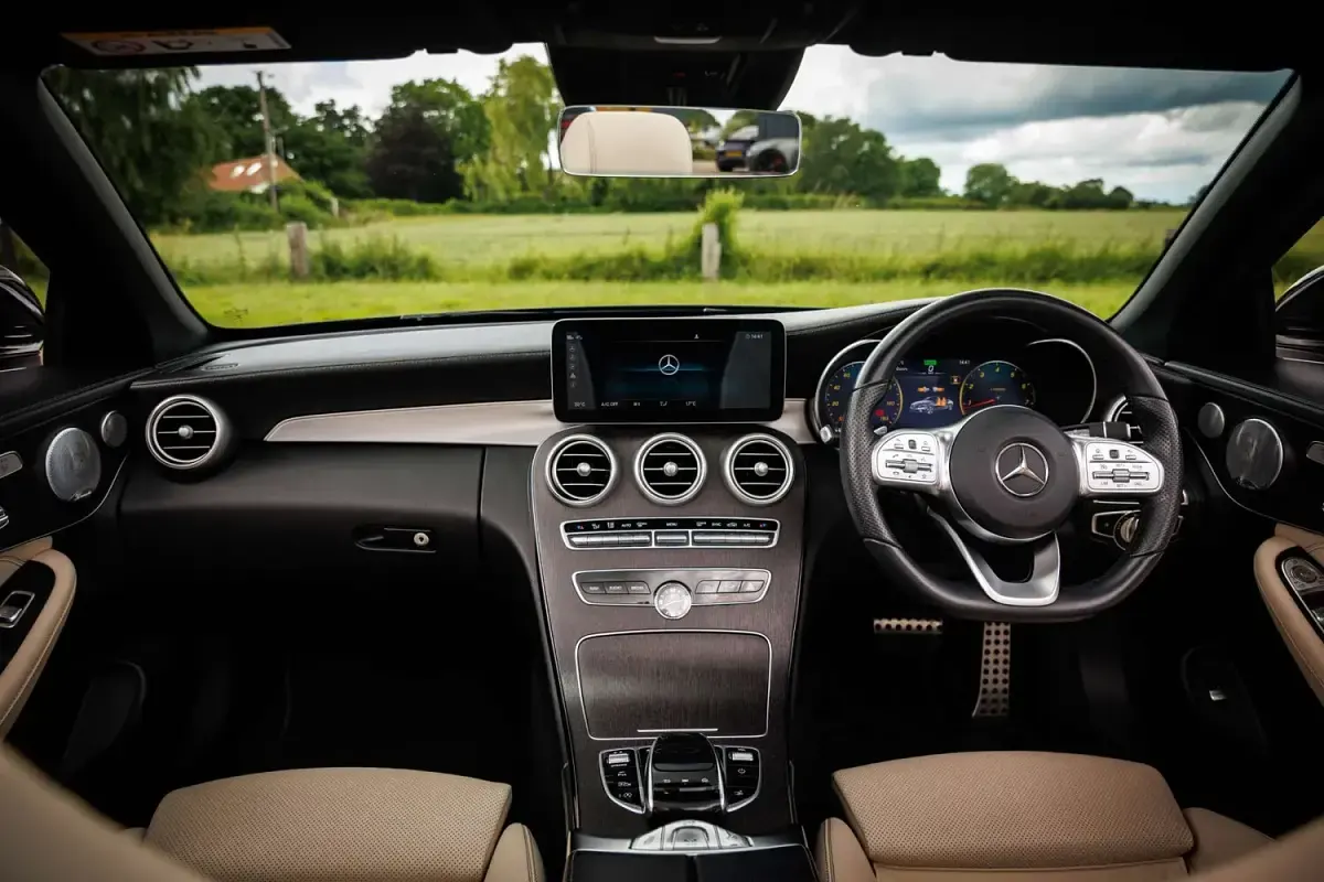 Used Mercedes C300 AMG line 2021 Black Cabriolet