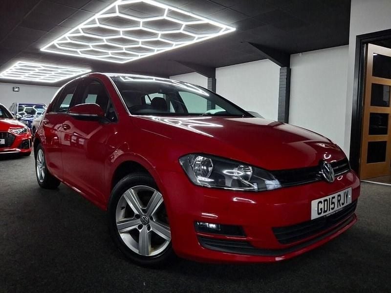 Red Used 2015 VW Golf VII Match Hatchback | £9,495 (Good price) - Image 1/4