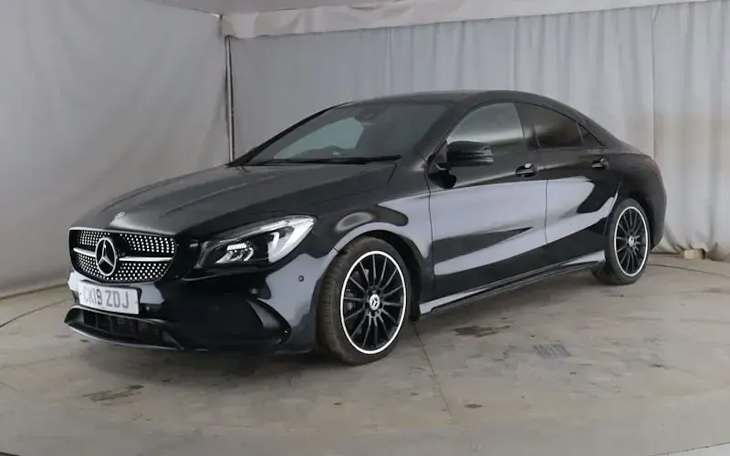 Used Mercedes CLA220 AMG line 170 HP (125 kW) 2019 Black Coupe