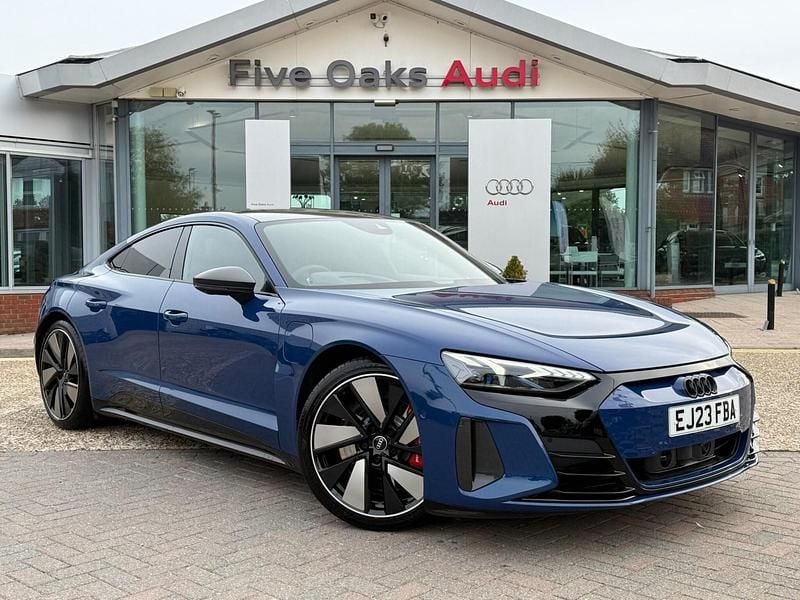 Blue Used 2023 Audi e-tron GT quattro Black Edition Sedan | £60,490 (Fair price) - Image 1/4