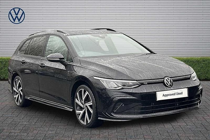 Used VW Golf VIII R-line 150 HP (110 kW) 2022 Black Estate