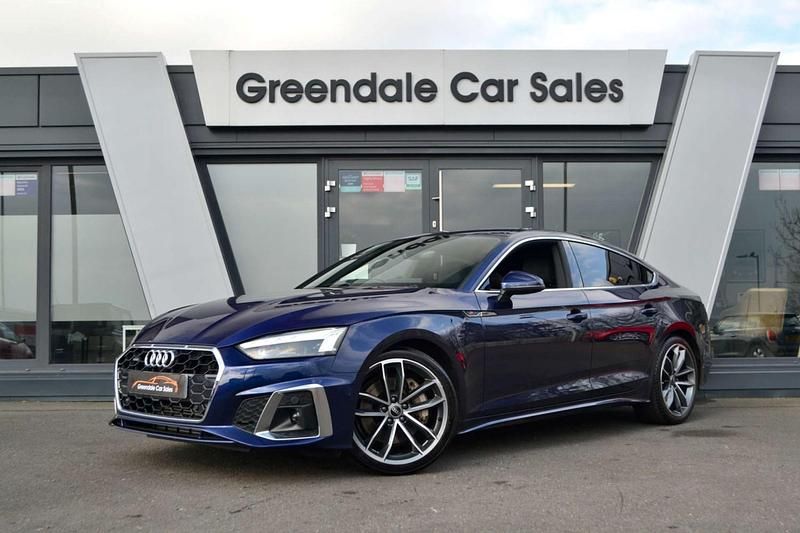 Used Audi A5 S-Line 245 HP (180 kW) 2021 Blue Coupe