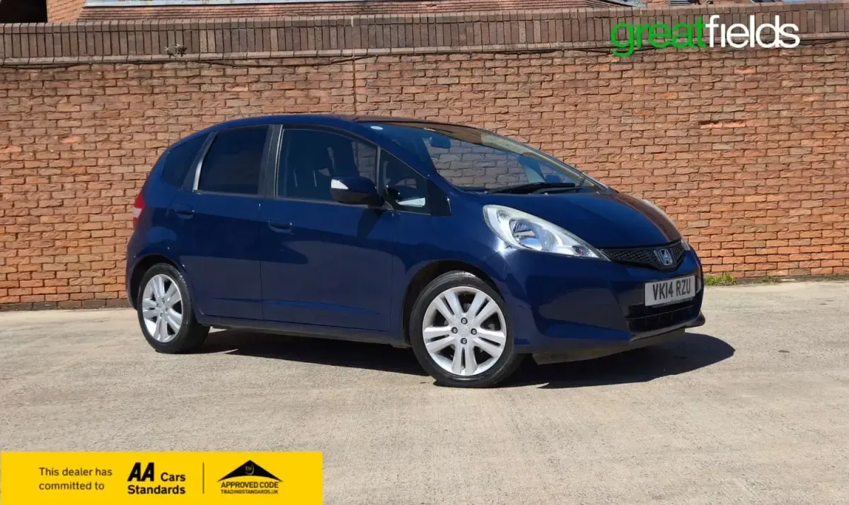 Begagnad Honda Jazz ES 2014 Blå Halvkombi
