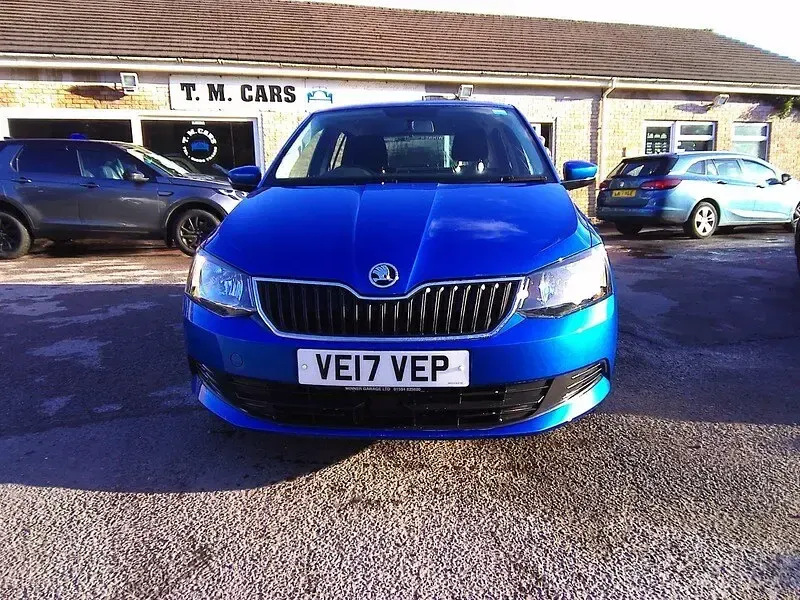 Used Skoda Fabia SE 95 HP (69 kW) 2017 Blue Hatchback