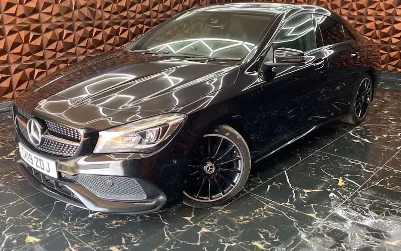 Used Mercedes CLA220 AMG line 170 HP (125 kW) 2019 Black Coupe